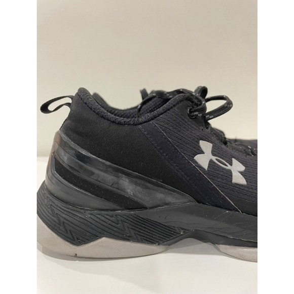 Under Armour Curry 2 Low Essential Basketball Shoes - Black/Grey - Size 6.5Y - Picture 2 of 15